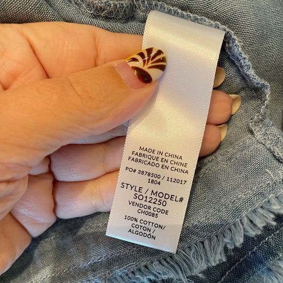 SPLENDID Indigo Double Cloth Jacket Frayed XL - Picture 10 of 14